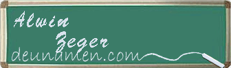 Alwin Zeger Visitenkarte